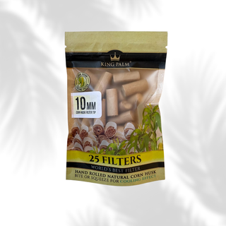 King Palm Corn Husk Filter 10mm  - 25 Stk.