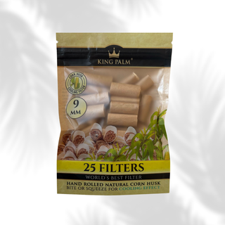 King Palm Corn Husk Filter 9mm  - 25 Stk.
