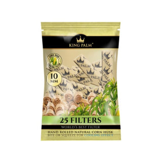 King Palm Corn Husk Filter 10mm  - 25 Stk.