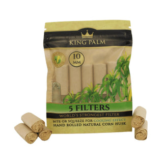 King Palm Corn Husk Filter 10mm  - 5 Stk.