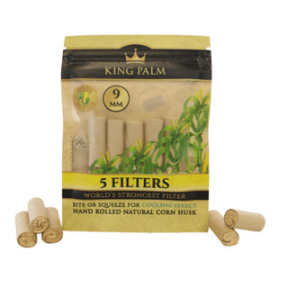 King Palm Corn Husk Filter 9mm  - 5 Stk.