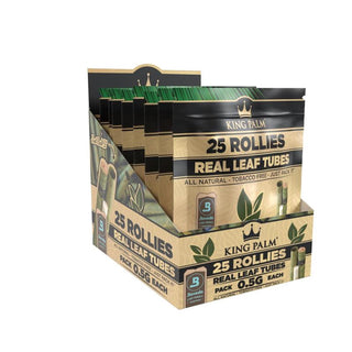 King Palm 25 Rollies Natural - 8er Display