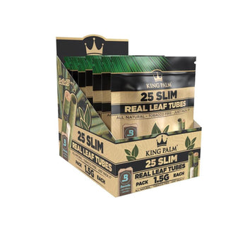King Palm 25 Slim Natural - 8er Display