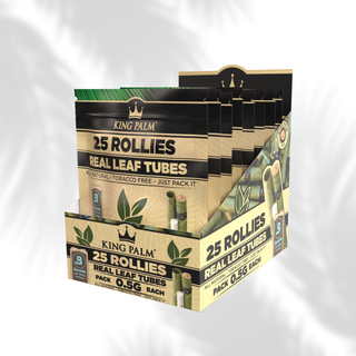 King Palm 25 Rollies Natural - 8er Display
