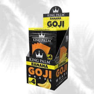 King Palm 4 Goji Wraps + Tips - 15er Display