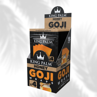 King Palm 4 Goji Wraps + Tips - 15er Display