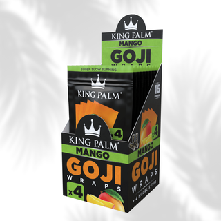 King Palm 4 Goji Wraps + Tips - 15er Display